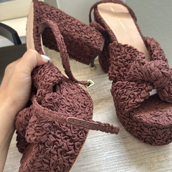 Loeffler Randall Roz Knot Ankle Strap Platform Sandal - Picture 6 of 8